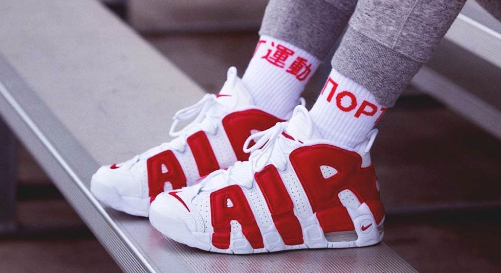 Nike Air More Uptempo - White / Red