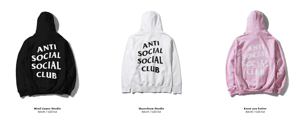 Anti Social Social Club: social effect of anti-social - HIGHXTAR.