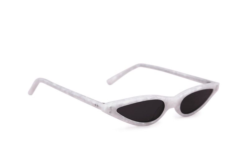 Tiny 2025 white sunglasses