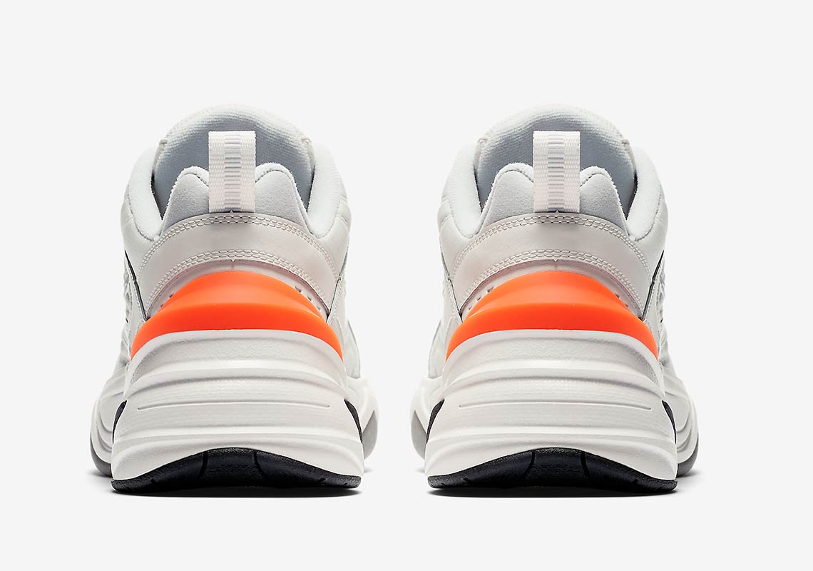 Nike m2k best sale tekno white orange