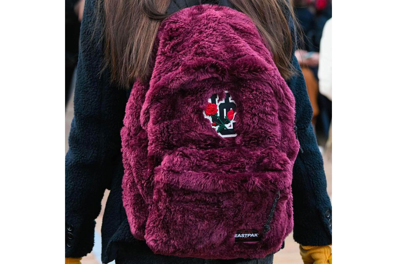 eastpak fur backpack