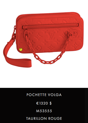 Louis Vuitton Pochette Volga Monogram Rouge in Taurillon Leather with  Tone-on-Tone - US