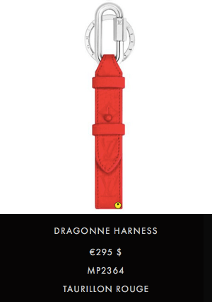 Louis Vuitton Harness Dragonne Bag Charm Red in Taurillon Leather