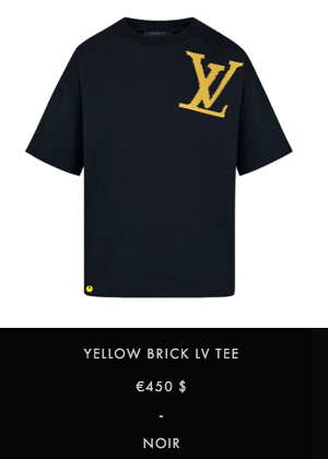 Louis Vuitton X Virgil Abloh ss19 Yellow Brick T Shirt