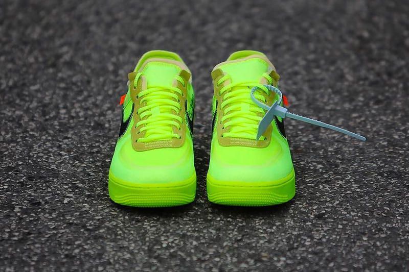 nike air force one off white volt