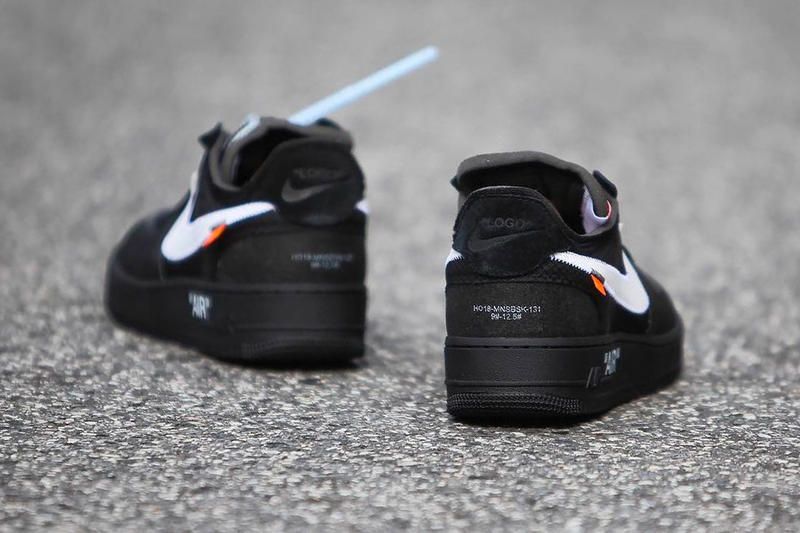 off white air force ones black