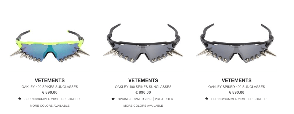 Vetements x outlet oakley