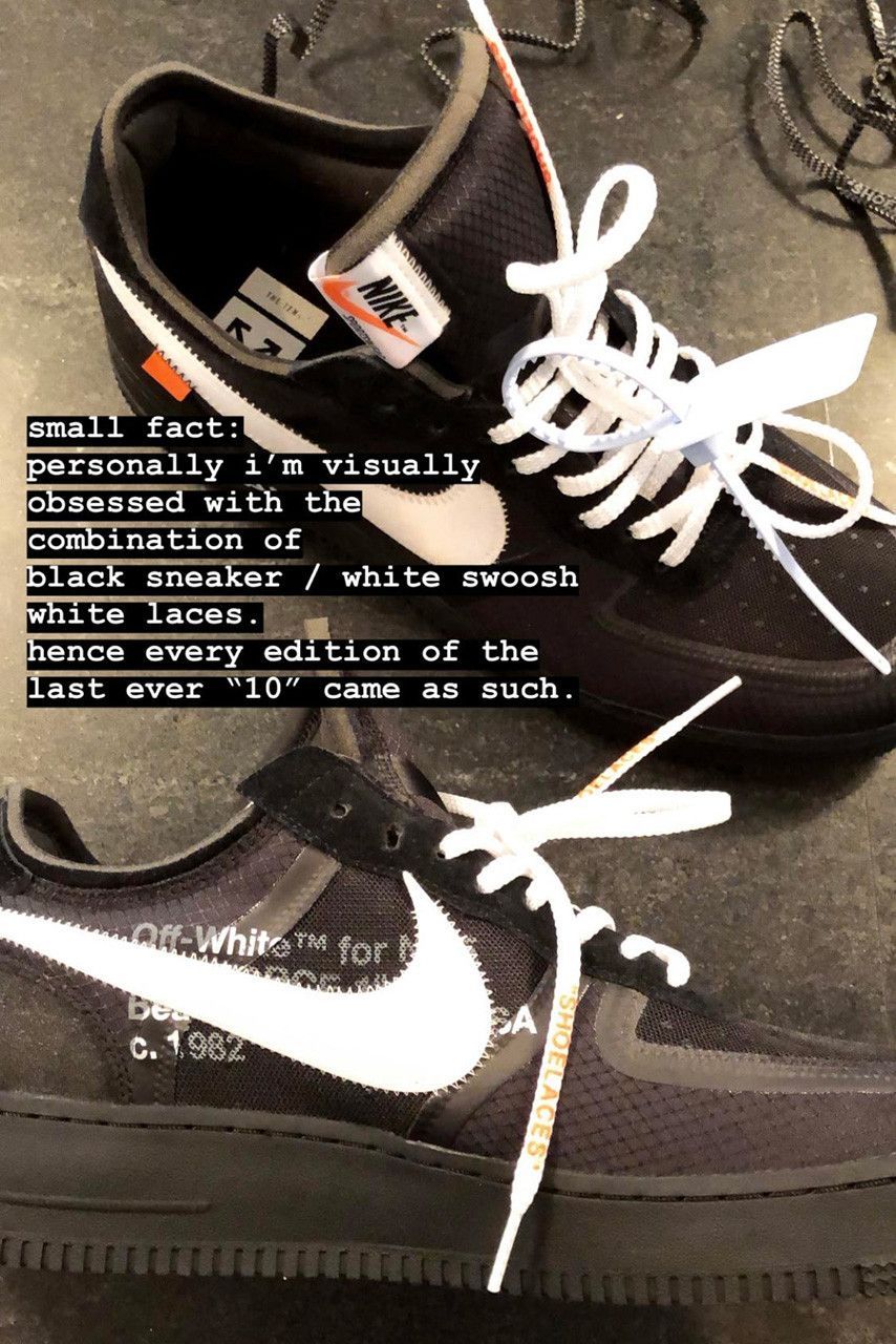off white air force laces