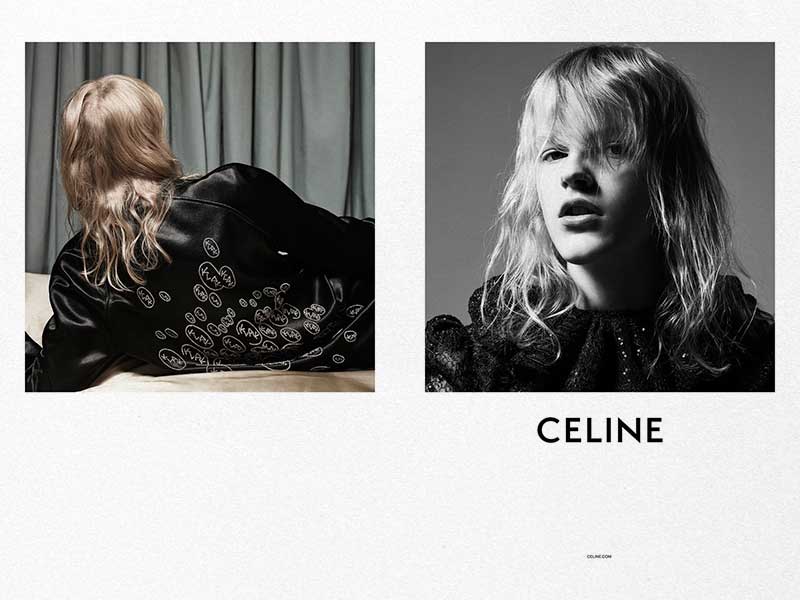 Slimane fotografía, también, la campaña de Celine SS19 de mujer