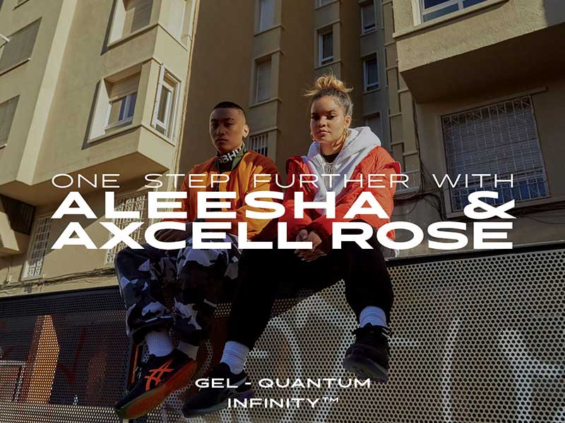 ASICS GEL-QUANTUM INFINITY – One Step Further with Aleesha & Axcell Rose