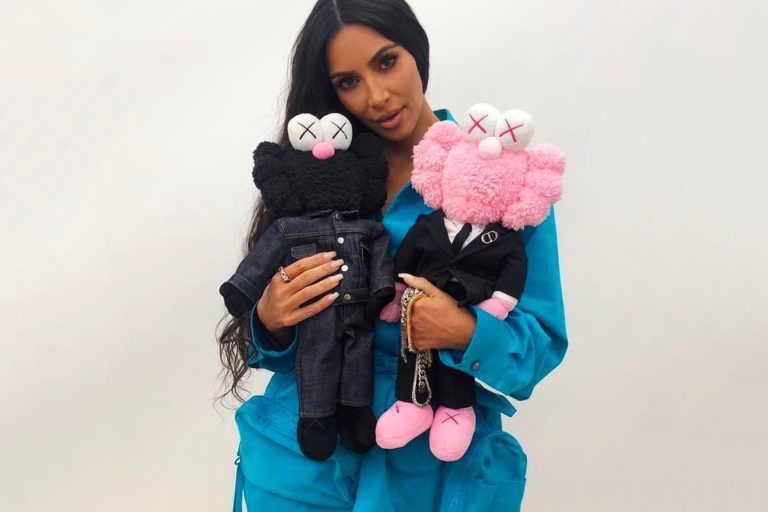 kaws x dior bff plush