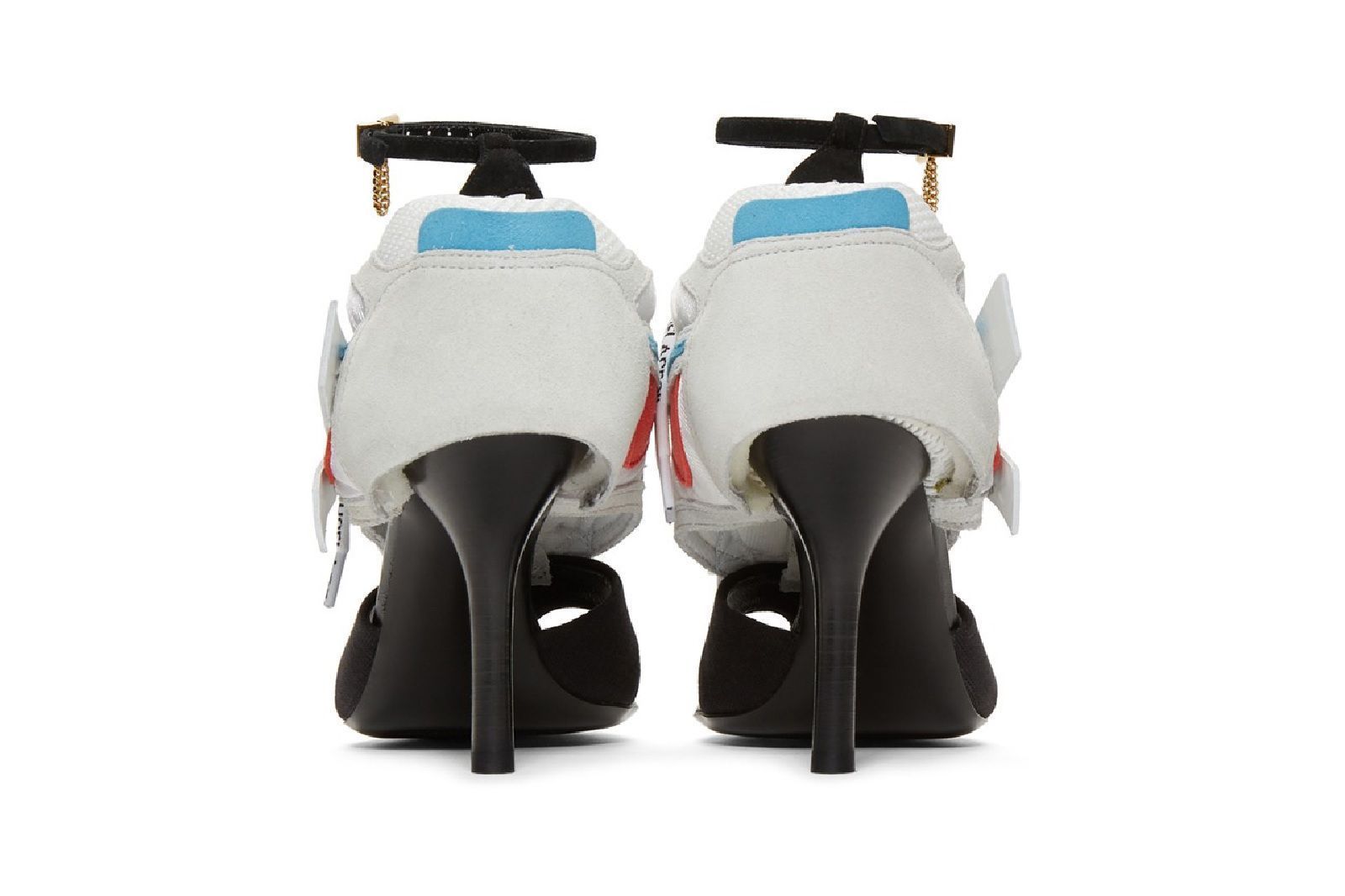 off white designer heels