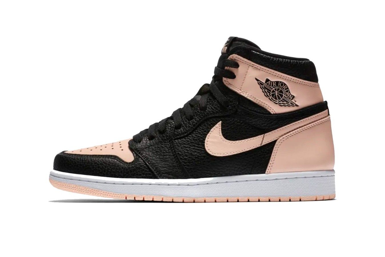 jordan 1 rosas con negro