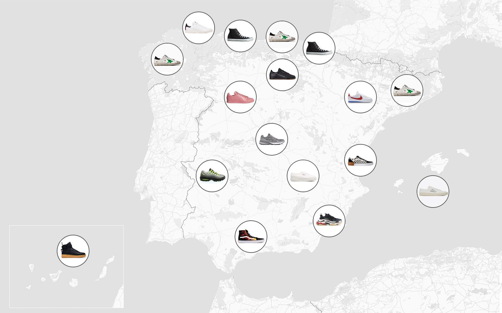 Las sneakers más buscadas de España