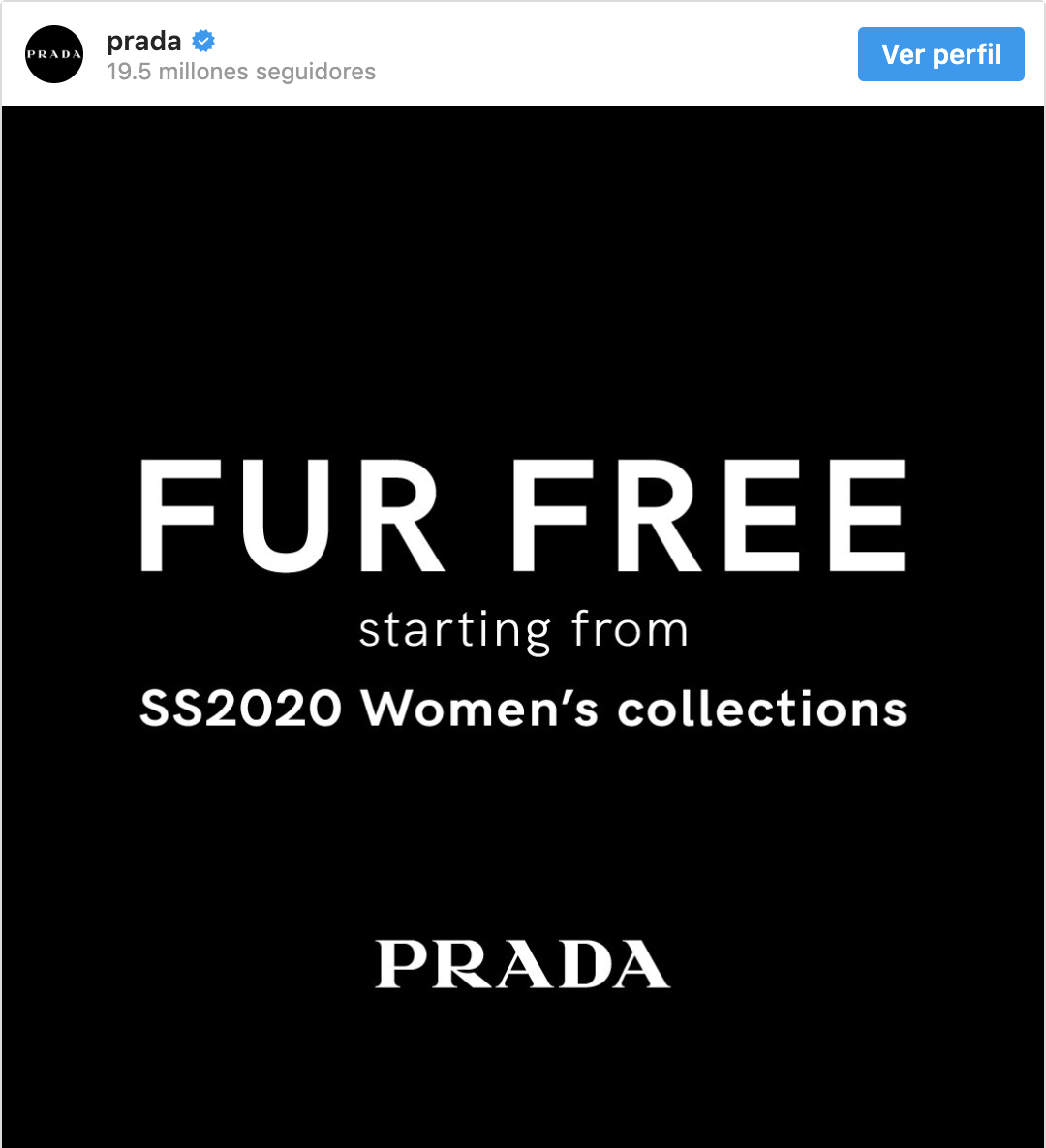 Prada fur free ss2020