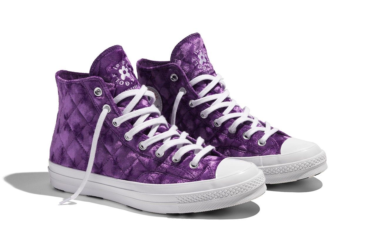 converse quilted velvet