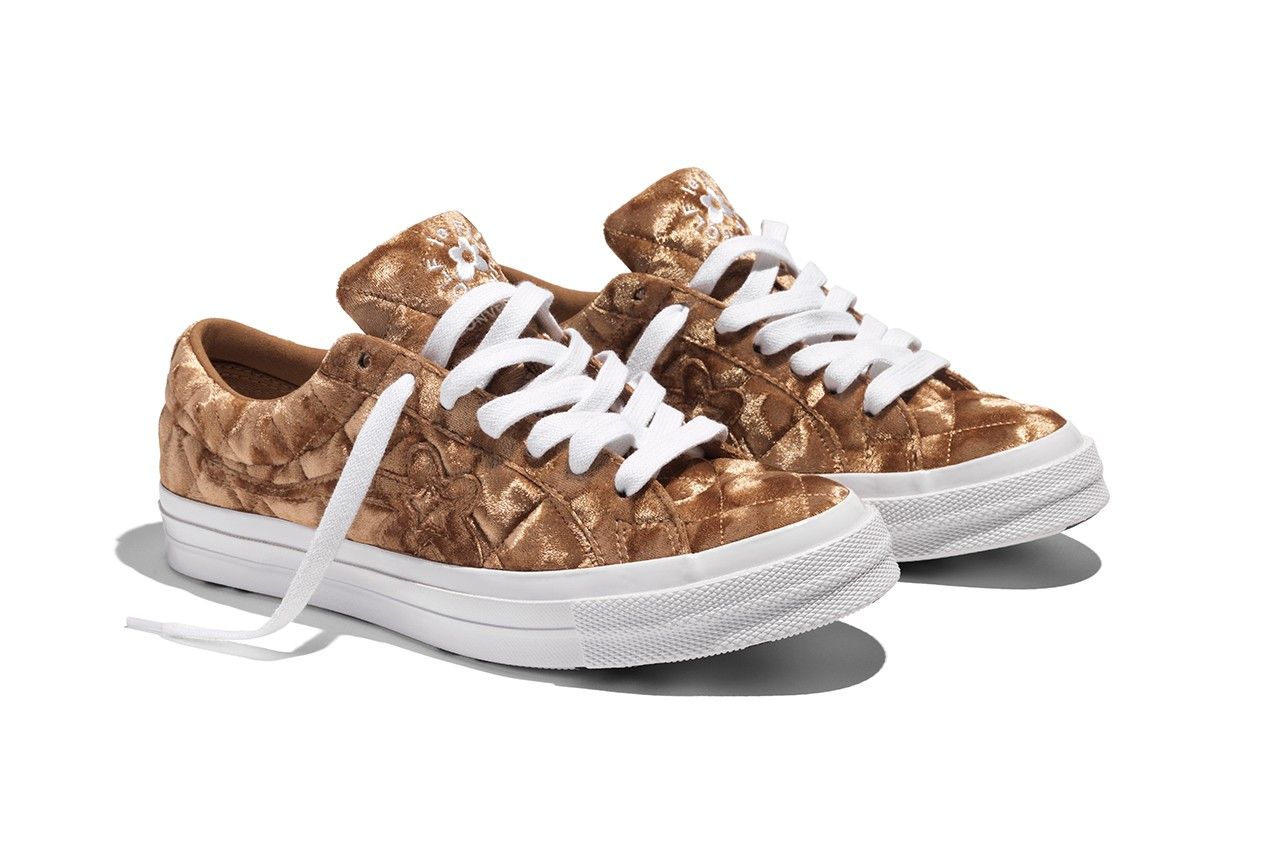 converse golf le fleur quilted velvet