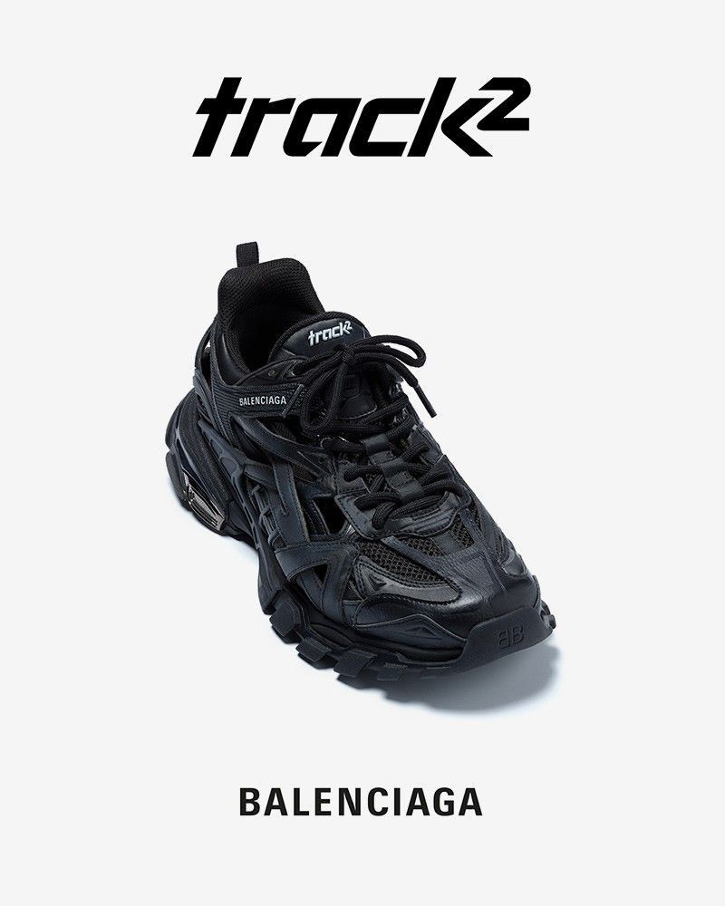 Balenciaga Track Trainer Blue Orange Bump