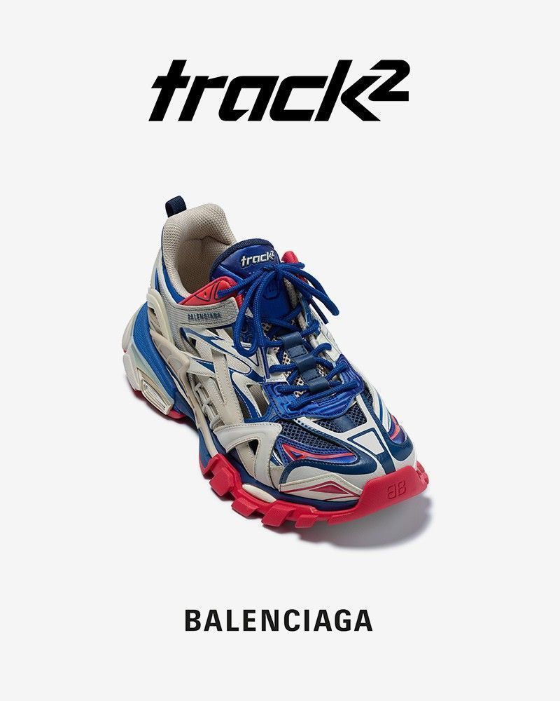 tan balenciaga track sneakers