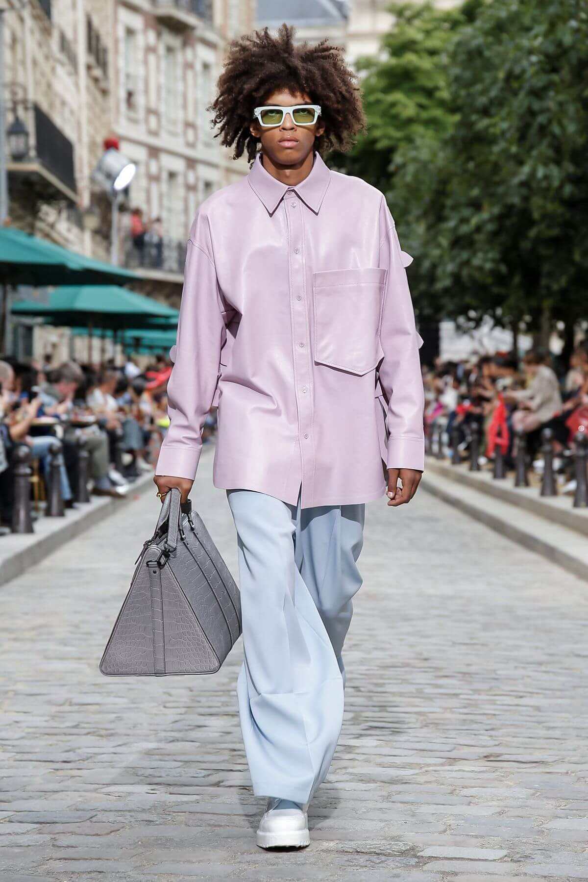 Footballer Hector Bellerin just walked at Louis Vuitton's Paris show  Menswear