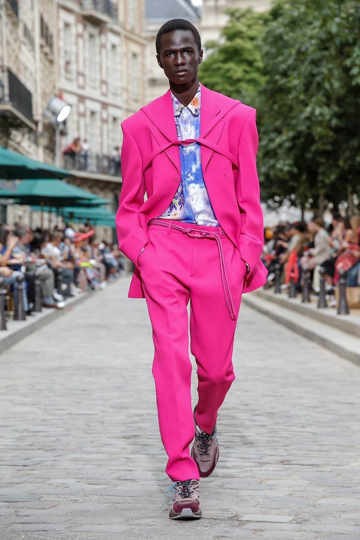 Footballer Hector Bellerin just walked at Louis Vuitton's Paris show  Menswear