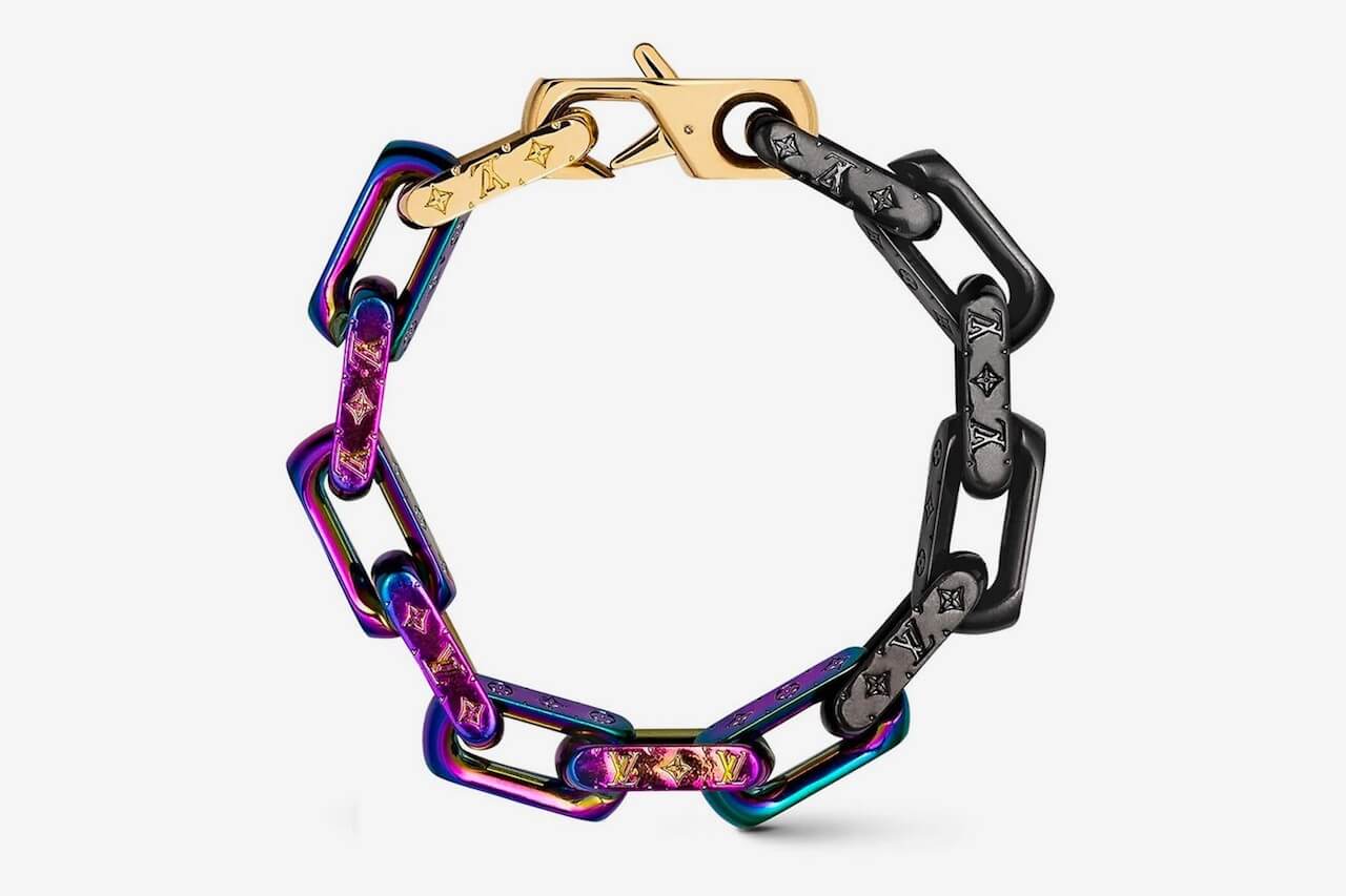 Louis Vuitton x UNICEF: Silver Lockit bracelet by Virgil Abloh - HIGHXTAR.