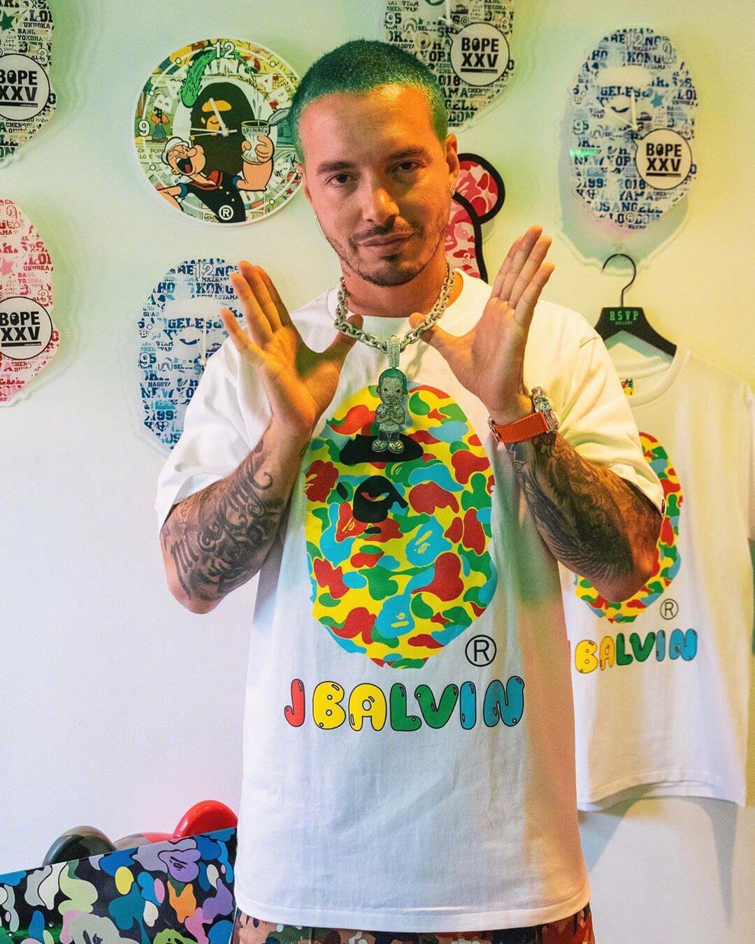 Get Buy J Balvin X Bape Cheap T-Shirt On Sale 