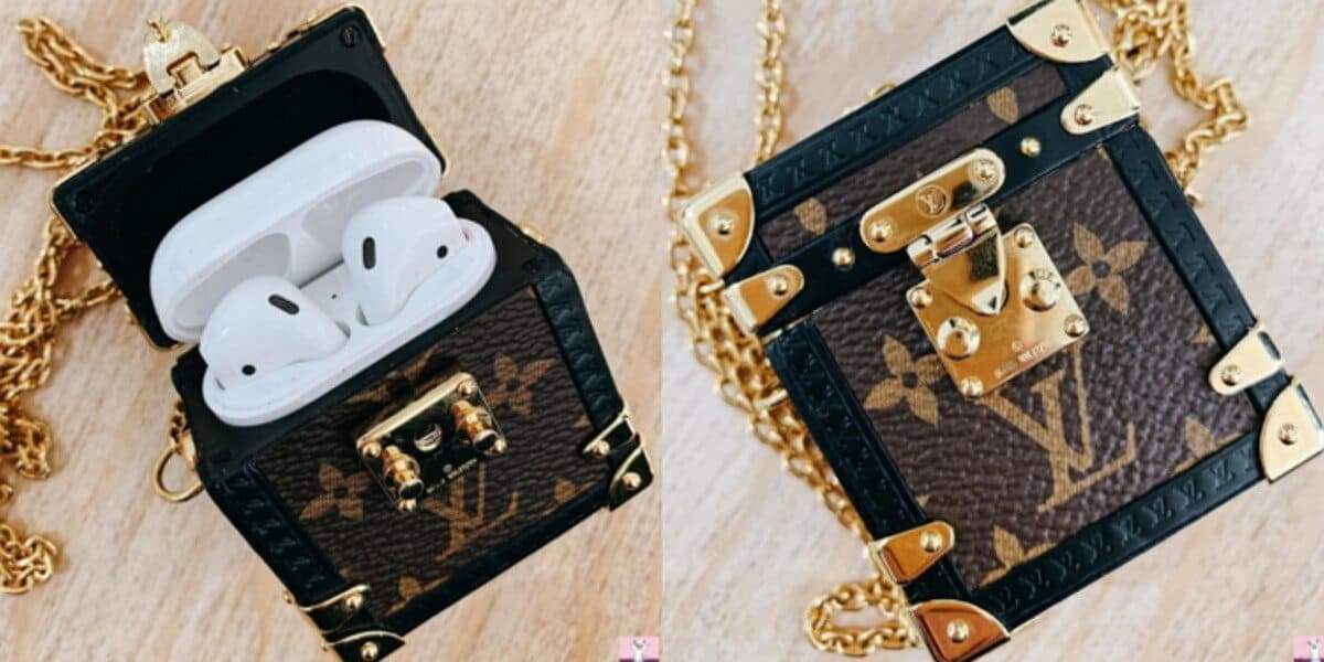 Leather Louis Vuitton AirPods Case