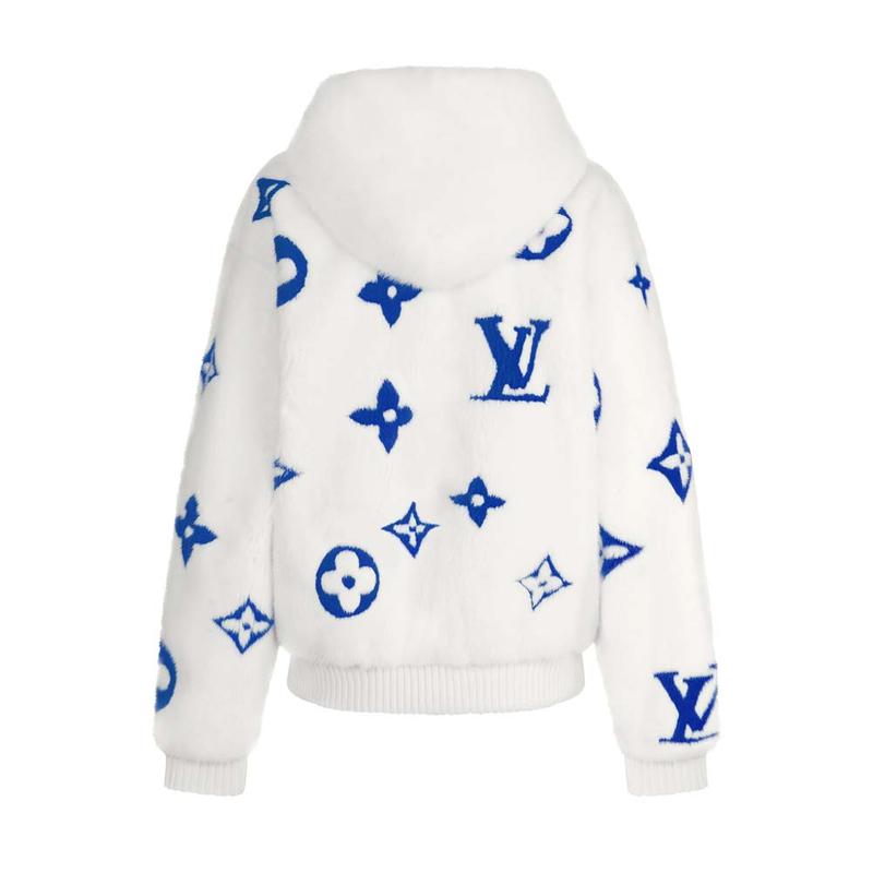 22SS De Diseño De Marca De Lujo Louis Vuitton LV Azul Blanco Suéter Hombres  Mujeres Streetwear Sudaderas Al Aire Libre Con Capucha