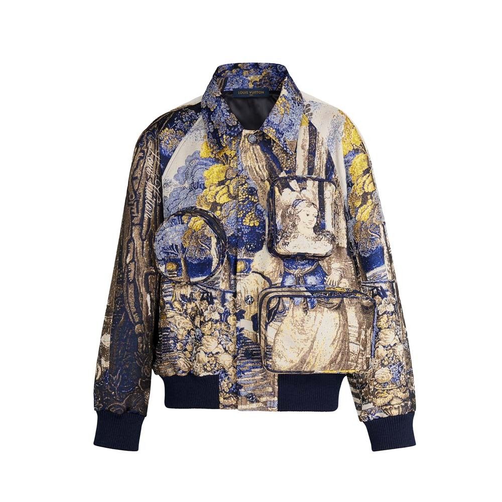 Louis Vuitton Pre-Spring 2020 Monogram Spray Paint Denim Jacket