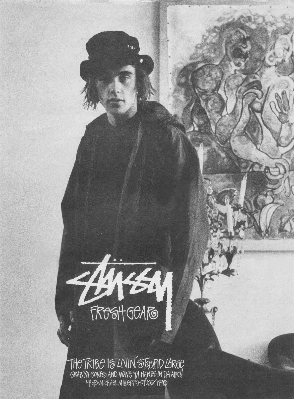  Vintage Stussy Surf Poster, International Stussy Tribe