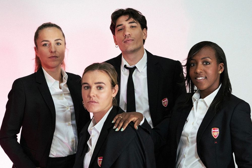 Football player Hector Bellerin designs Arsenal's women's suits