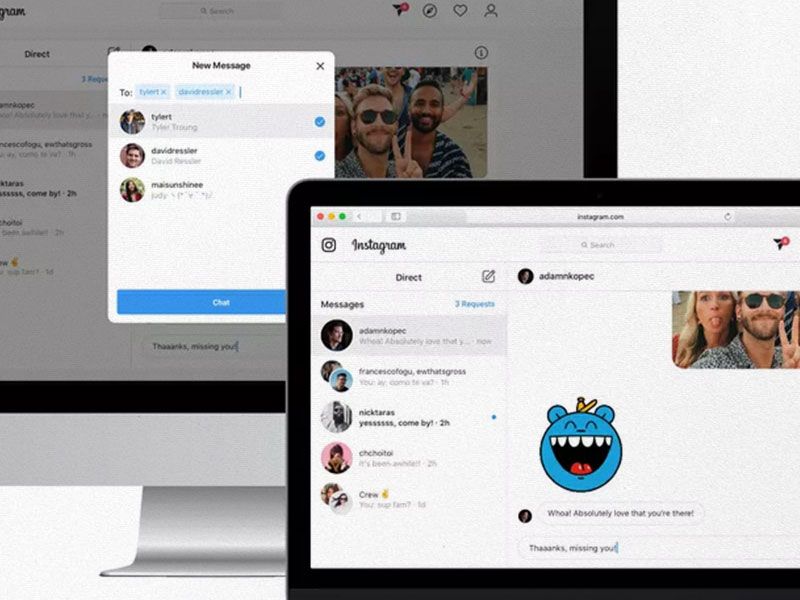 Instagram now allows you to send DMs from the desktop
