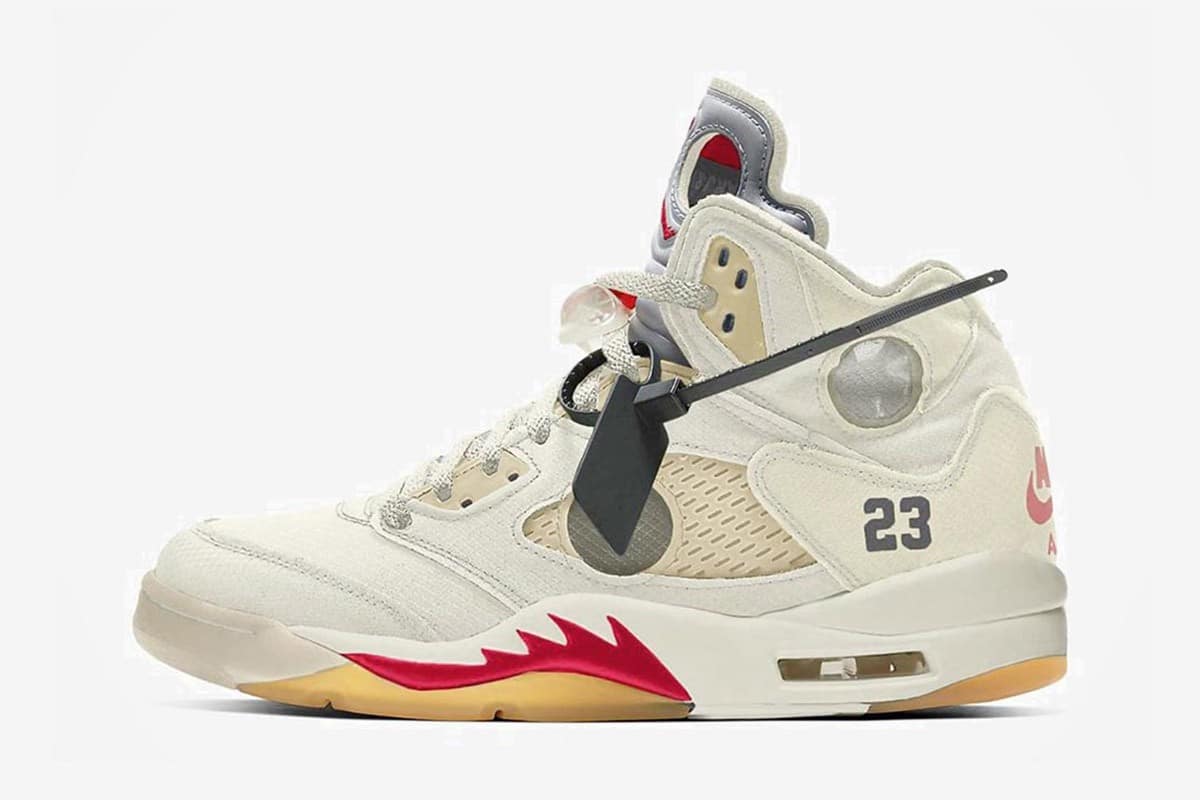 air jordan 5 off white