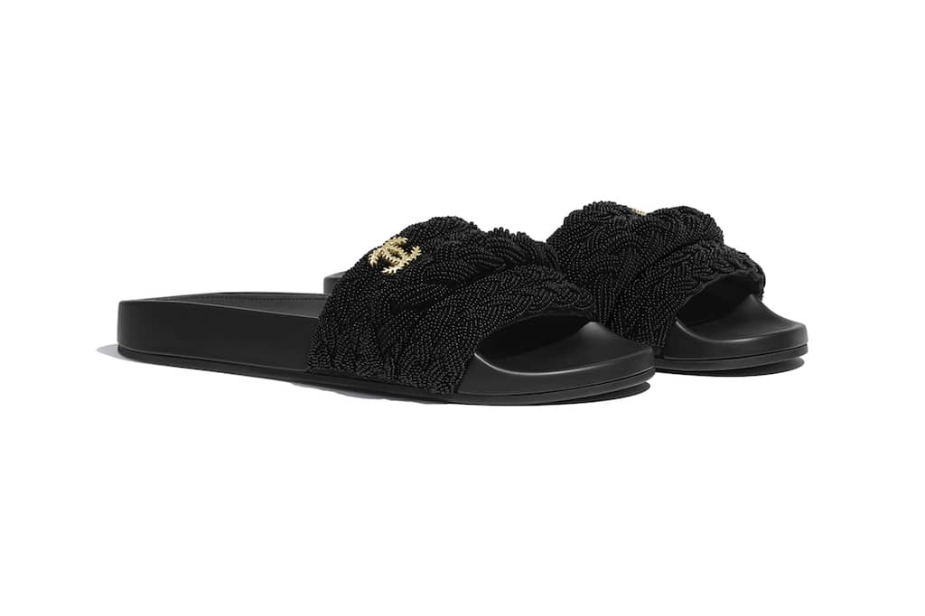 Chanel best sale beach slides