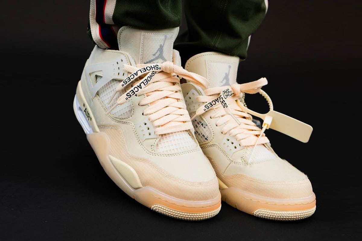 Off-White x Air Jordan 4 "Sail"