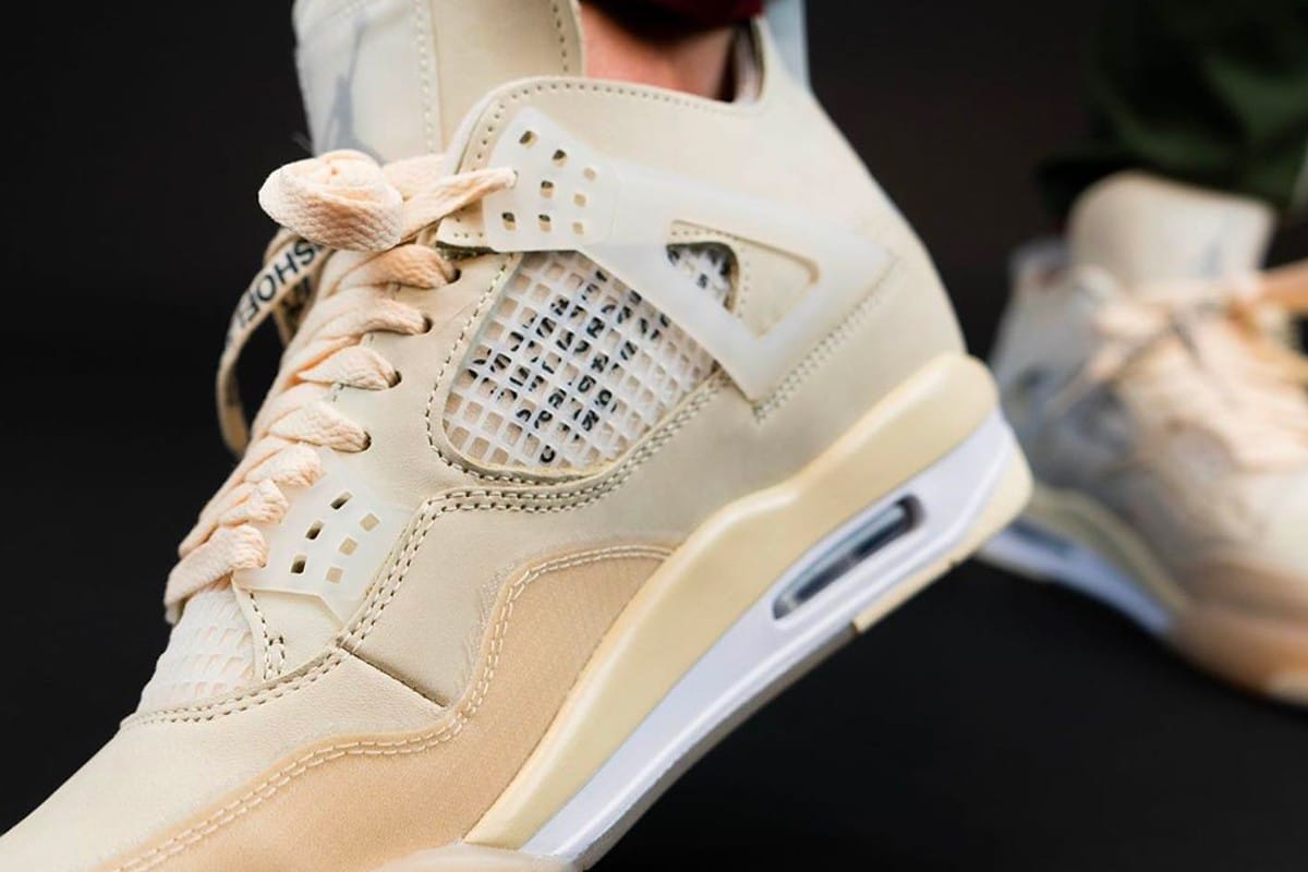 Descodificando las Off-White x Air Jordan 4 "Sail" - HIGHXTAR.