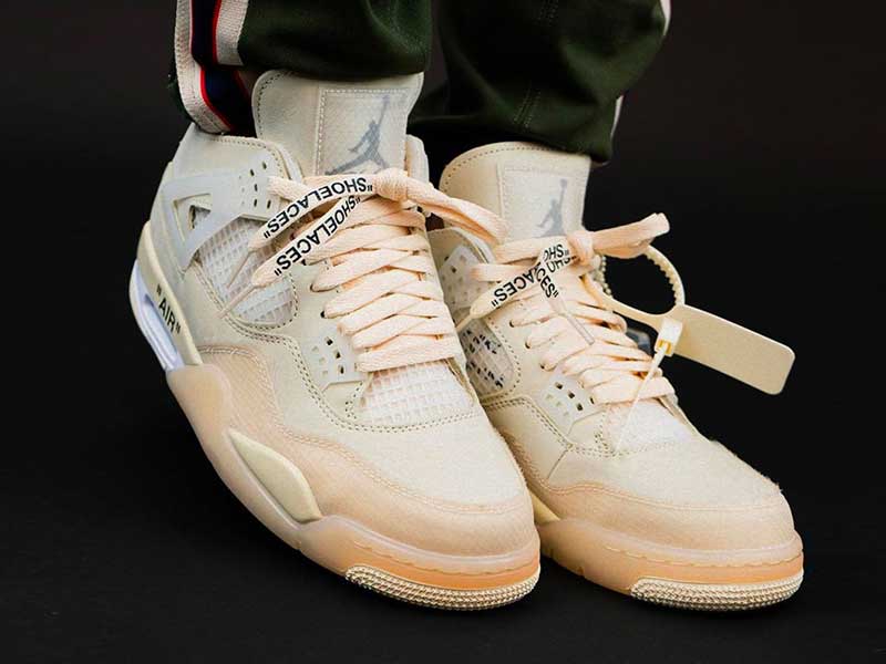 Off-White™ x Air Jordan 4 "Sail"