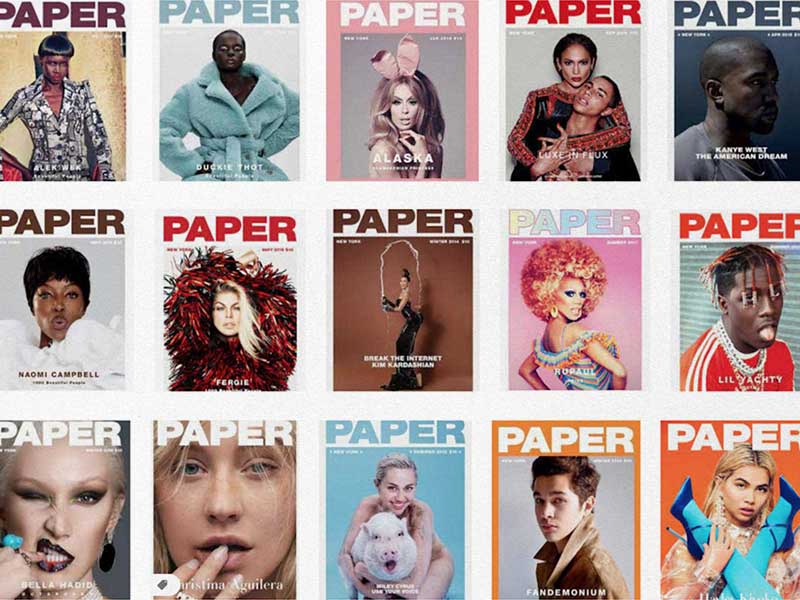 Paper magazine covers