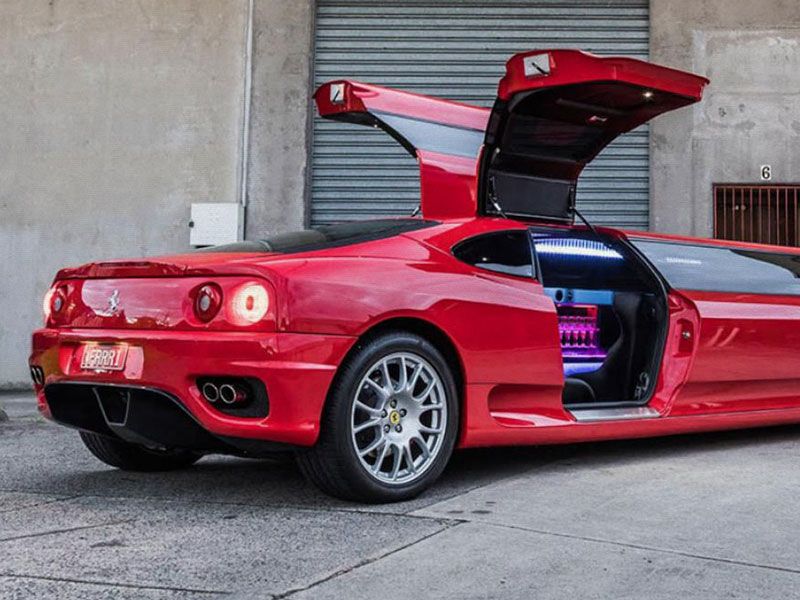 The fastest limousine in the world is a Ferrari