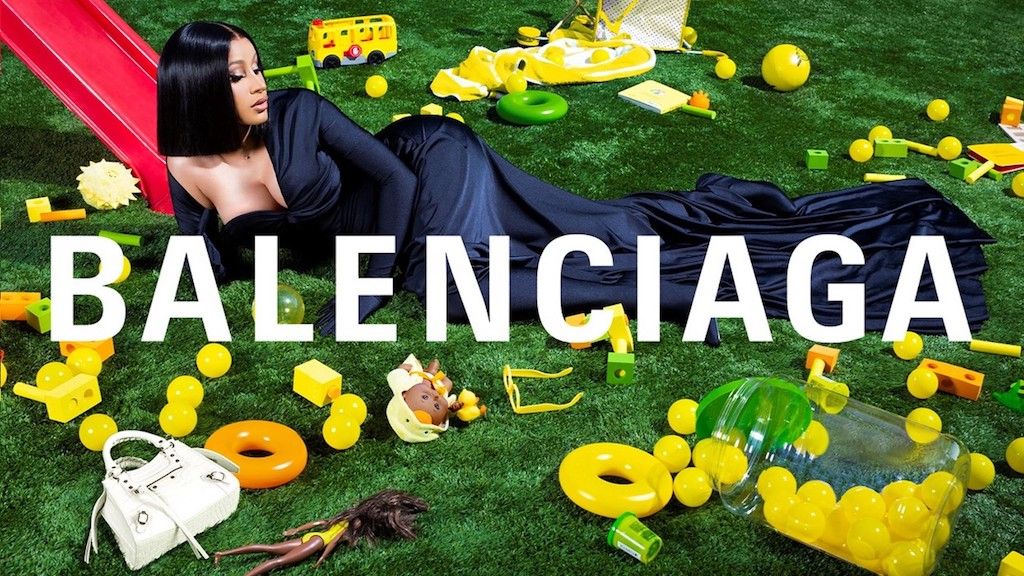 cardi b in balenciaga