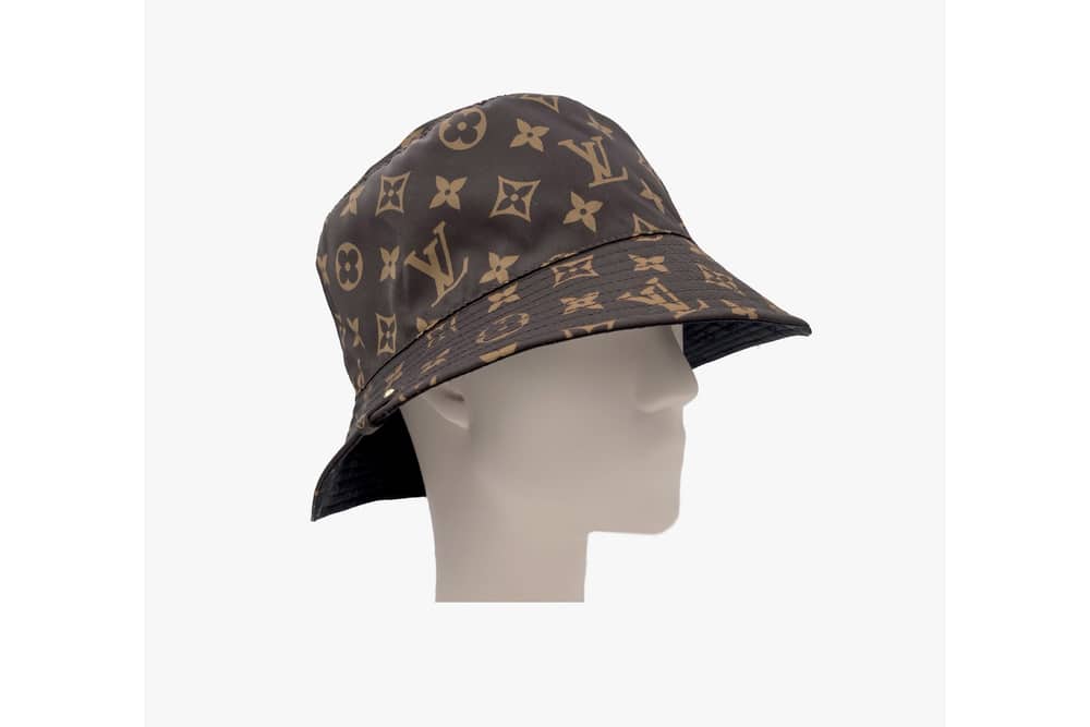 Louis Vuitton Bucket Hat Black Brown