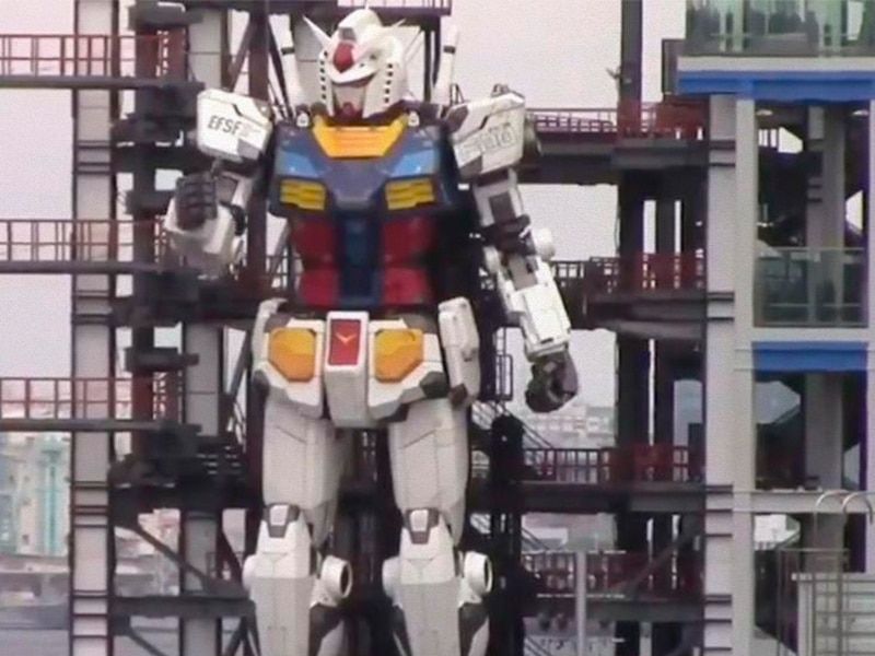 18-meter high Gundam leads Japan