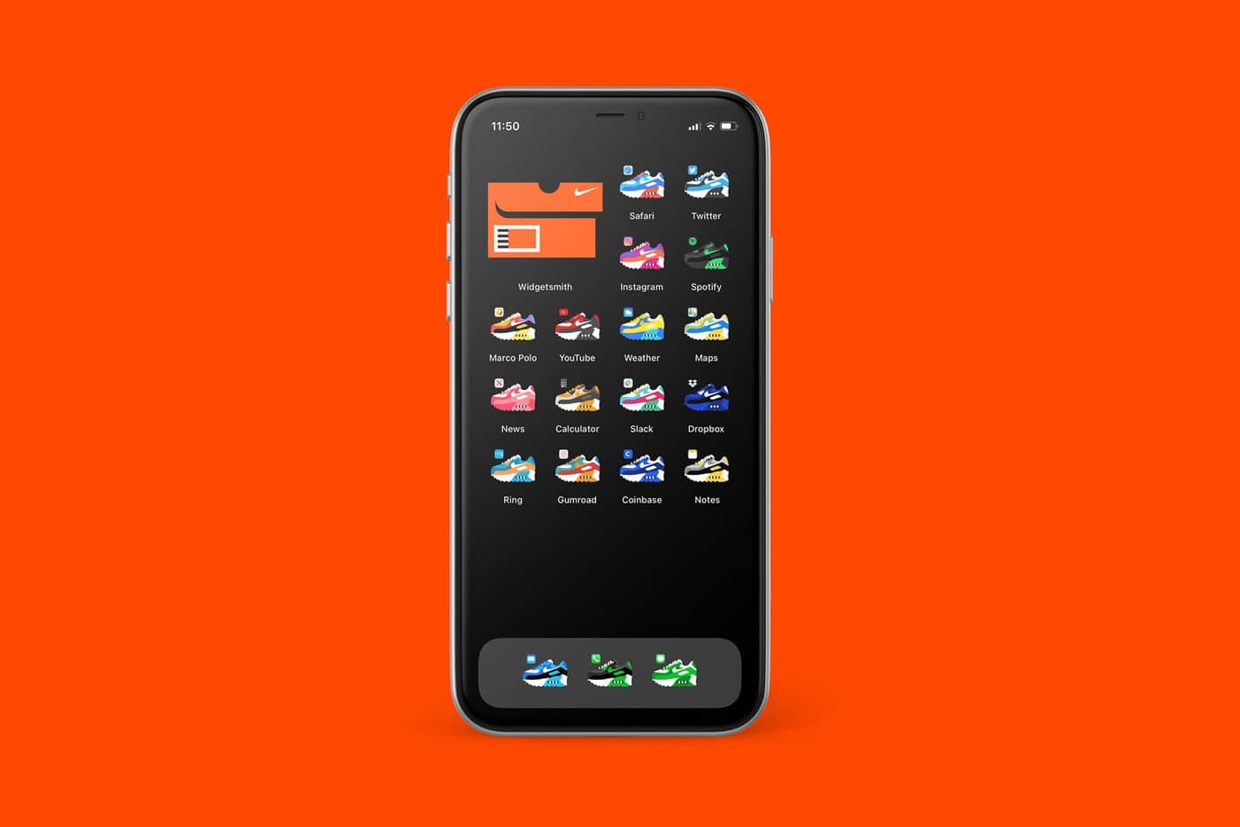 Transform Your Iphone S Home Screen Into Nike Sneakers Highxtar