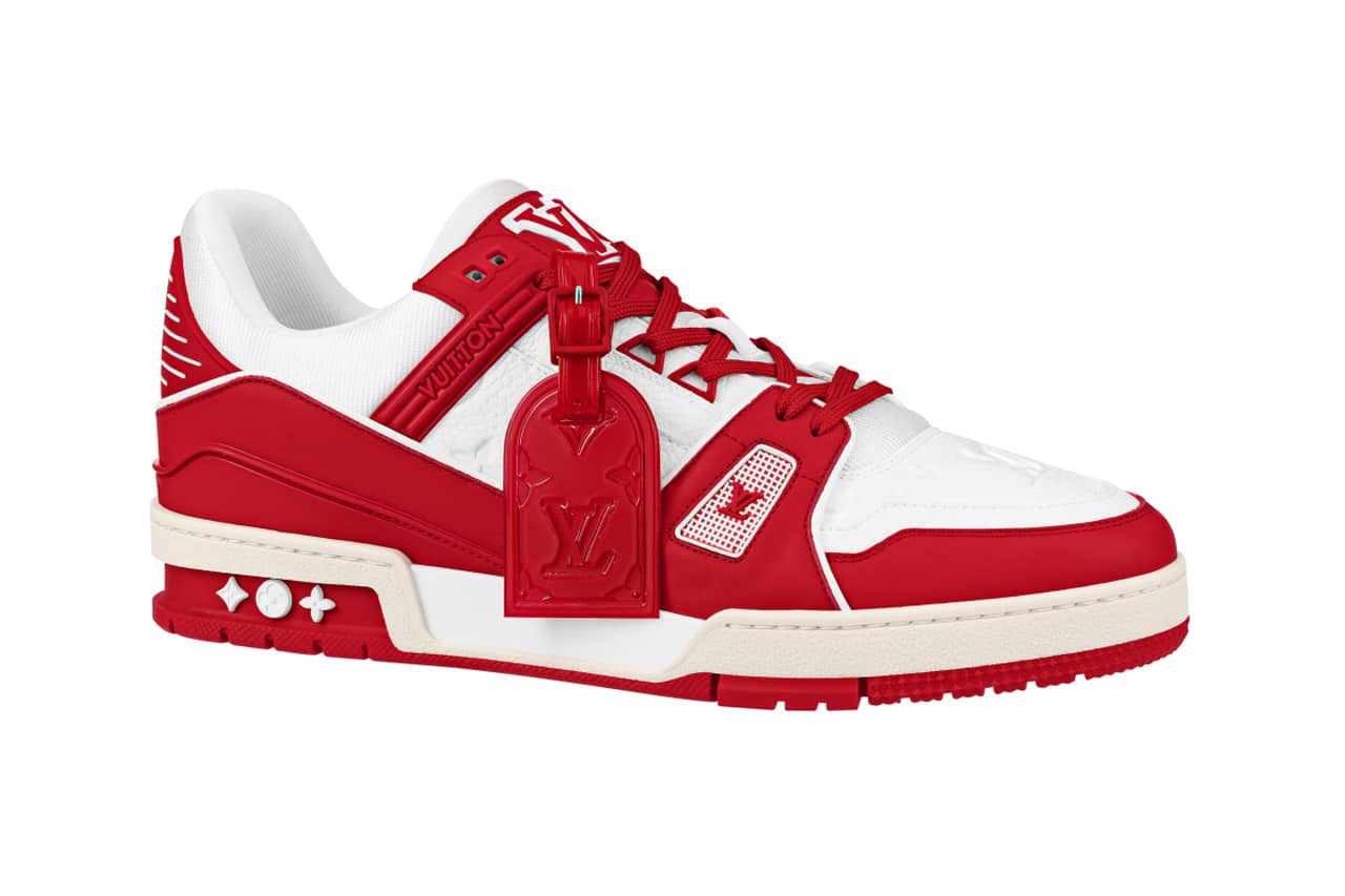 Tenis LV Blanco Rojo