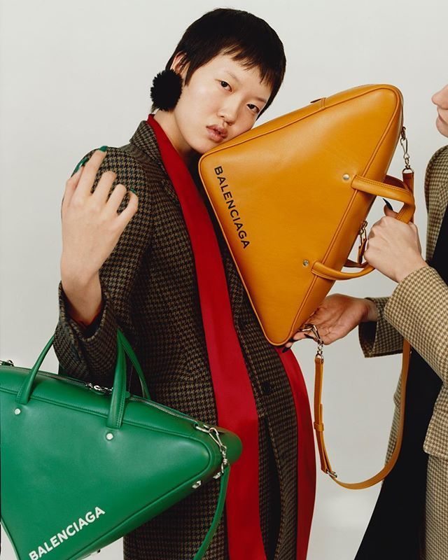 Celine triangle shop bag