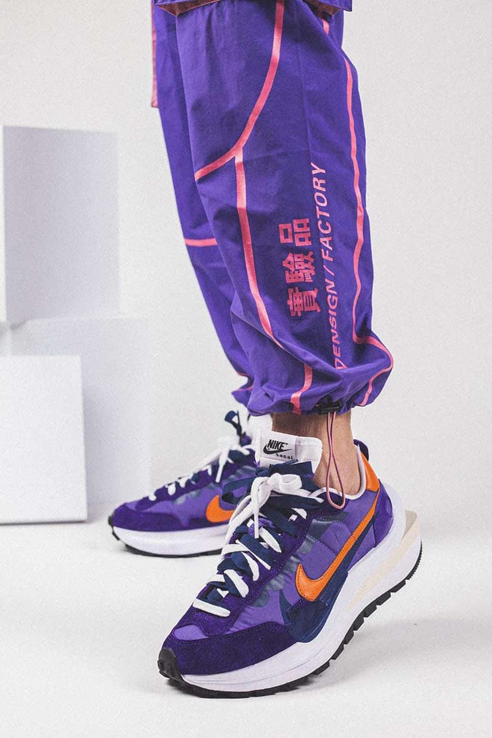 Nike x Sacai and the VaporWaffle in 'Dark Iris' - HIGHXTAR.