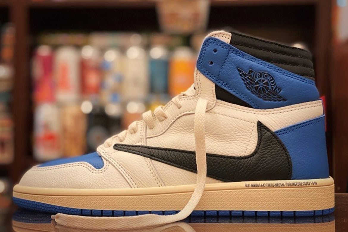 A deeper look on the Air Jordan 1 by Travis Scott x fragment