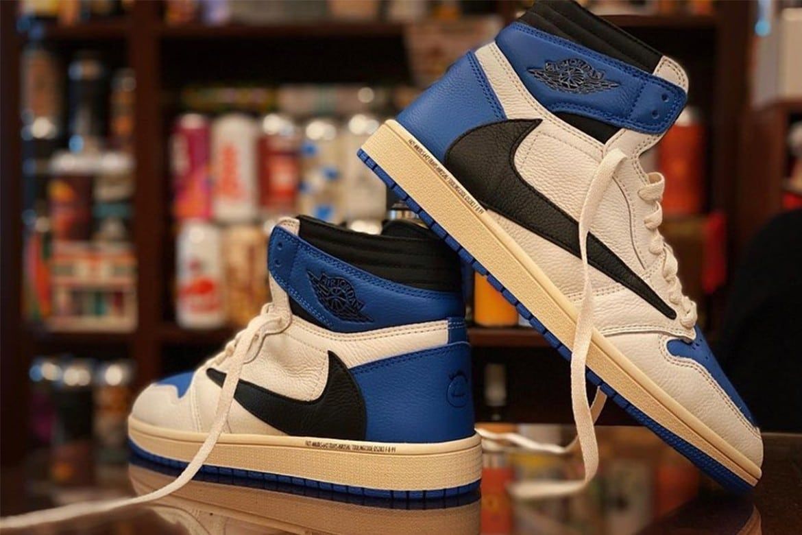 A deeper look on the Air Jordan 1 by Travis Scott x fragment