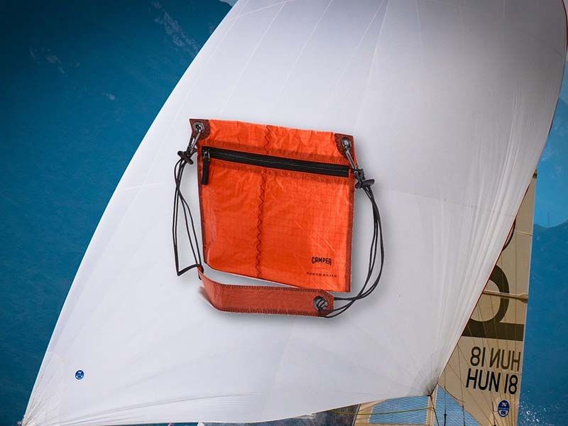 The Camper x North Sails collection of reused sails